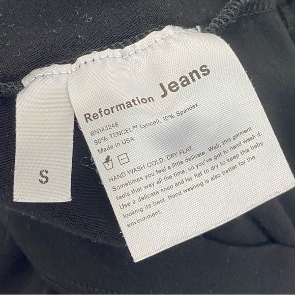 Reformation Jeans June Sleeveless Wide Leg Jumpsuit Black - Picture 10 of 10